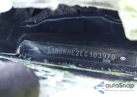 2014 Toyota Corolla Le из США, поврежденный, VIN 2T1BURHE2EC103970